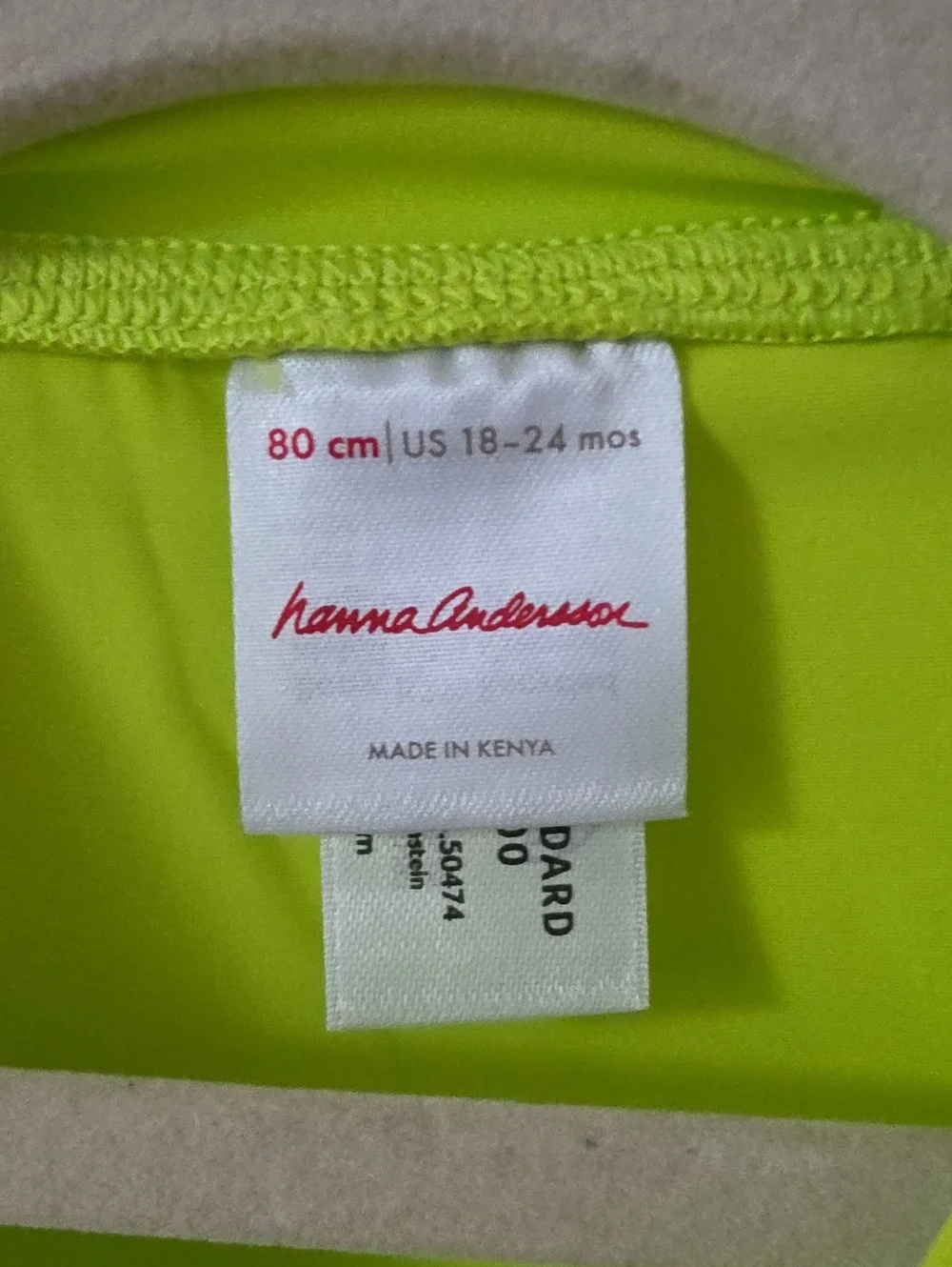 Hanna Andersson Neon Lime Rashguard & Shark Swim Shorts Set 18-24 Months